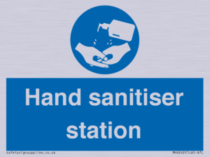 Hand sanitiser station